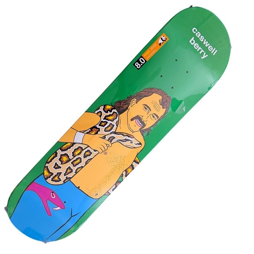 Enjoi Caswell Berry Jake The Snake Roberts Body Slam Skateboard Deck 8.0 WWE New
